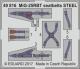 Eduard Photoetch 1:48 - MiG-25RBT Seatbelt Steel (ICM)