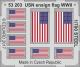 Eduard Photoetch 1:700 - USN Ensign Flag WWII Steel