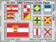 Eduard Photoetch 1:350 - SMS Viribus Unitis flags STEEL