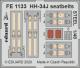 Eduard Photetch (Zoom) 1:48 - HH-34J seatbelts STEEL