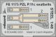 Eduard Photetch (Zoom) 1:48 - PZL P.11c seatbelts STEEL