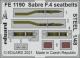 Eduard Photetch (Zoom) 1:48 - Sabre F.4 seatbelts STEEL
