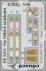 Eduard Photetch (Zoom) 1:48 - Fw 190D-9 seatbelts STEEL