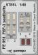 Eduard Photoetch Zoom 1:48 - F6F-3 seatbelts STEEL