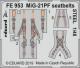 Eduard Photoetch Zoom 1:48 - MiG-21PF seatbelts STEEL