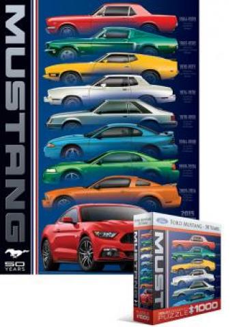 Eurographics Puzzle 1000 Pc -  Ford Mustang 50th Anniversary (9 Types)