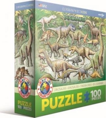 Eurographics Puzzle 100 Pc - Dinosaurs (MO)