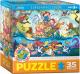 Eurographics Puzzle 35 Pc - 3 Little Pigs (6x6 box)