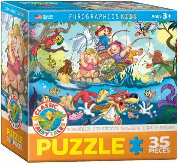 Eurographics Puzzle 35 Pc - 3 Little Pigs (6x6 box)