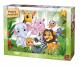 King Puzzle Happy Animals 12 Pc - Jungle Animals