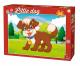 King Puzzle Little Kittens & Dogs 24 Pc - Dog in the Park