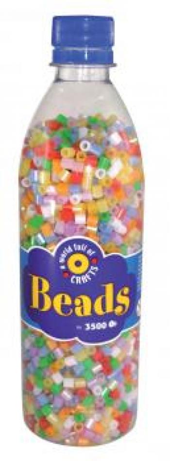 Playbox - Beads in bottle (pearl) - 3500 pcs