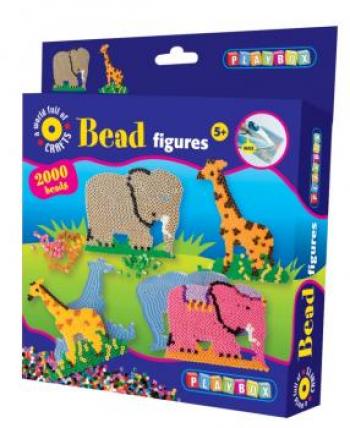 Playbox - Bead set - 2000 pcs - Elephant & Giraffe