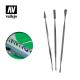 AV Vallejo Tools - Set of 3 Stainless Steel Carvers