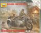 Zvezda 1:100 - German Motorcycle R-12 (Snap Together)
