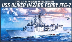 Academy 1:350 - U.S Navy Guided Missile Frigate USS Oliver Hazard Perry FFG-7