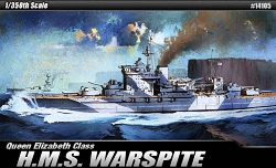 Academy 1:350 - HMS Warspite. Queen Elizabeth Battleship