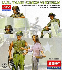 Academy 1:35 - US Tank Crew Vietnam