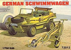 Academy 1:72 - German Schwimmwagen w/ Bomb Cart