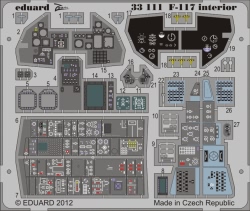 Eduard Photoetch (Zoom) 1:32 - F-117 interior S.A. (Trumpeter)