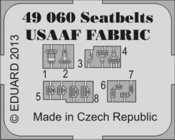 Eduard Photoetch 1:48 - Seatbelts USAAF FABRIC (Eduard)