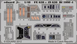 Eduard Photoetch 1:48 - Bf 109f-4 S.A. (Zvezda)