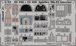 Eduard Photoetch 1:72 - Spitfire F Mk.22 S.A. (Airfix)