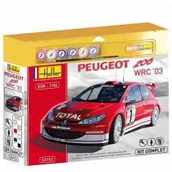 Heller 1:24 Gift Set - Peugeot 206 WRC '03