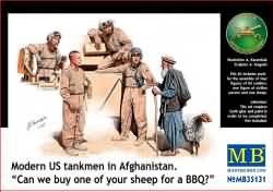 Masterbox 1:35 - Modern US Tankmen in Afghanistan 'A sheep for the BBQ?'