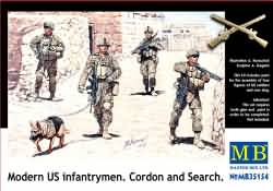 Masterbox 1:35 - Modern US Infantrymen 'Cordon and Search'