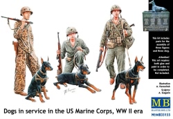 Masterbox 1:35 - Dogs in the service in Marine Corps, WW II era