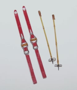 Plusmodel 1:35 - Skis with Sticks