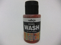 Vallejo Model Wash 35ml - Dark Rust Wash 