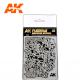 AK Interactive - Flexible Air Brush Stencil (1/48 1/72)