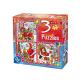 D-Toys - Christmas Collection - 3 Jigsaw Puzzles (6-9-16 Pcs) (Damaged Box)