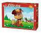 King Puzzle Little Kittens & Dogs 24 Pc - Dog in the Garden
