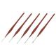 Modelcraft - Red Sable Brushes (Set of 5)