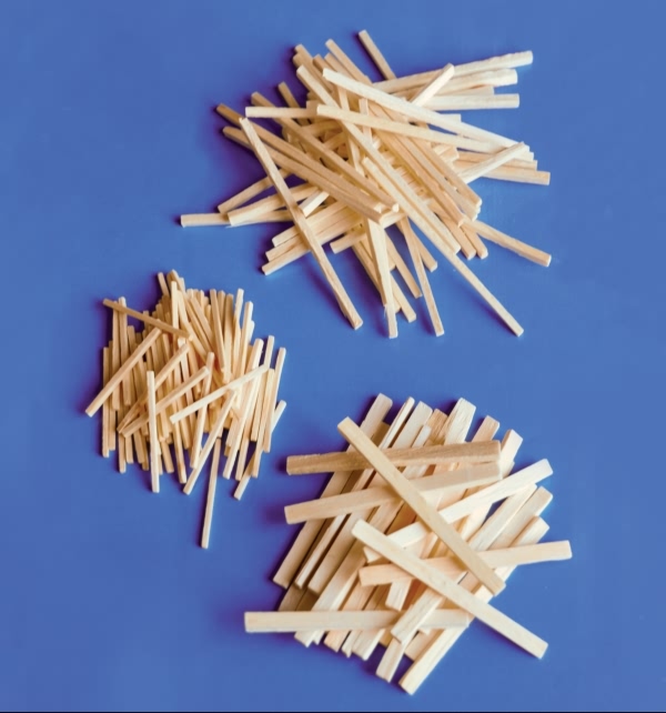 1000Pcs Wooden Rainbow Sticks Natural for Party Kids DIY Crafts Matchstick CGY