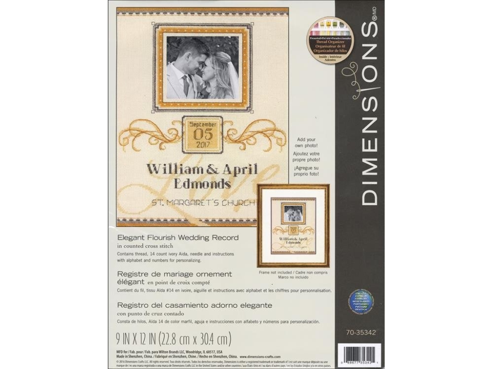 D70-35342 * Dimensions Counted X Stitc h Elegant Flourish Wedding