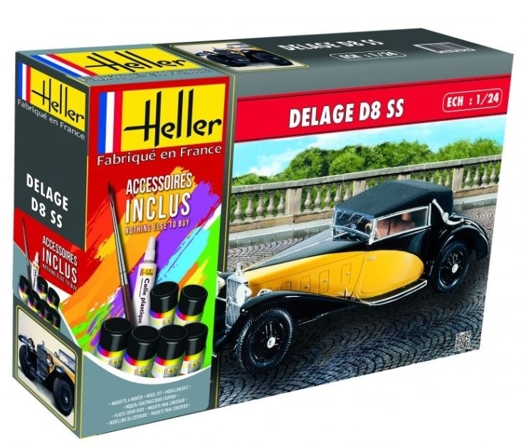 (HEL56720) -Heller 1 24 Giftset - Delage D8 SS (HEL56720) -Heller 1 24 Giftset - Delage D8 SS