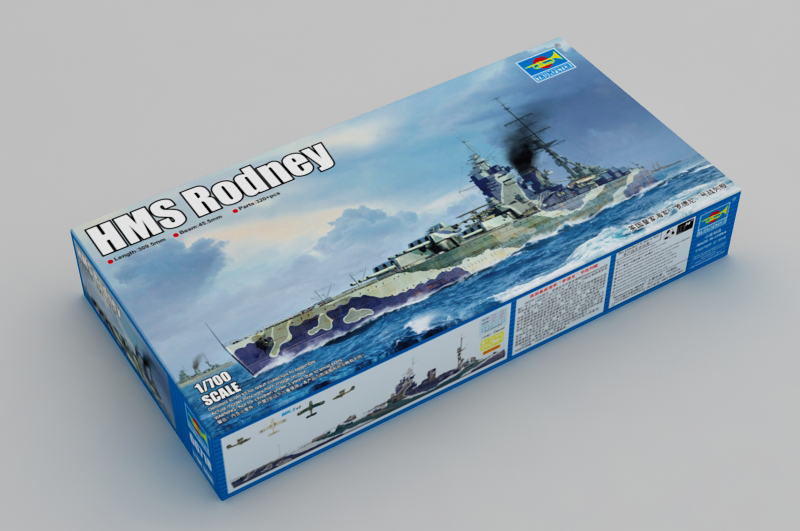 TRU06718 - Trumpeter 1 700 - HMS Rodney TRU06718 - Trumpeter 1 700 - HMS Rodney